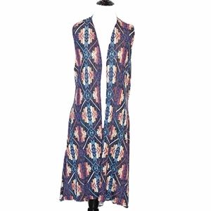 L&B Bohemian Southwestern Kimono Duster Size Medium